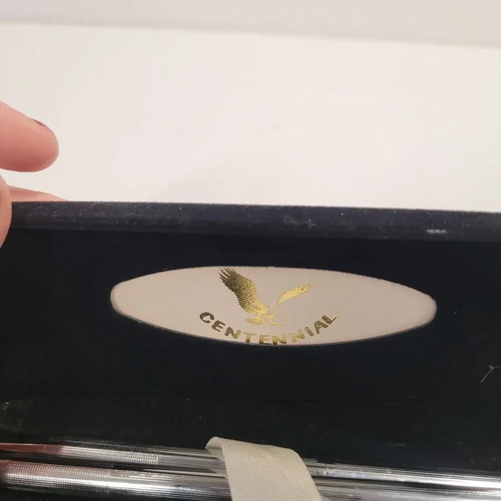 Vintage Centennial Mechanical Pencil / Pencil Set Silver Tone w/Box